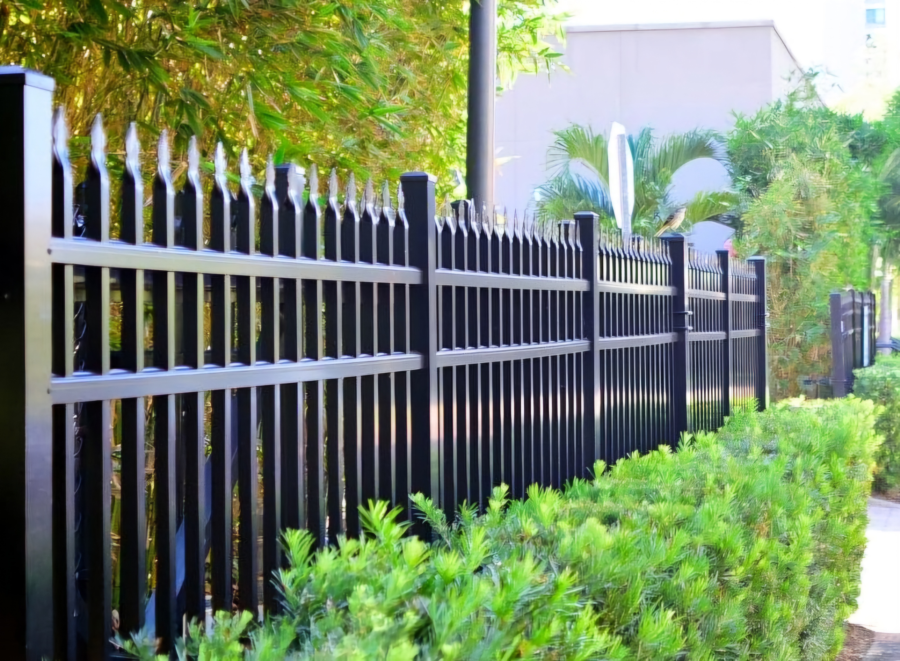 metal Fence installed by the cresttel team