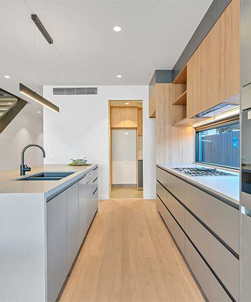 well-designed residential home dining space with elegant chairs.